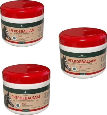 Produktbild von 3x500 ml Pferdebalsam Hot Herbamedicus Wärmt und entspannt.