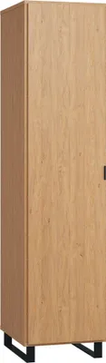 Produktbild von Drehtürenschrank / Kleiderschrank Patitas 12, Farbe: Eiche - Abmessungen: 195 x 47 x 57 cm (H x B x T)