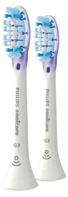 Zdjęcie produktu dla Philips Premium Gum Care HX9052/87 Zestaw 2 końcówek szczoteczki, 2 szt., Biały, 3 mies., Miękki, Philips, 62 mm