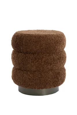 Produktbild von Light & Living - Pouf JOBBI - Ø40x45cm - Braun