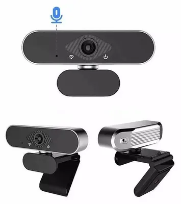 Productafbeelding van 1080p Full HD USB-webcam met microfoon, geschikt voor notebooks en LCD-monitoren
