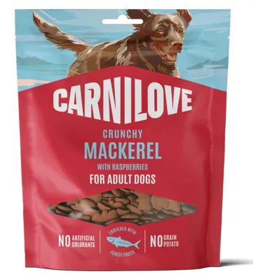 Produktbild von CARNILOVE CRUNCHY, Snacks, Hund, Adult, Makrele, 200 g, Zuckerfrei