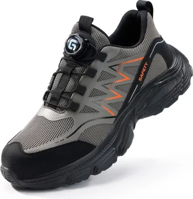 Produktbild von Herren Sicherheitsschuhe mit Stahlkappe - Rutschfeste Arbeitssicherheitsschuhe Sportschuhe - Schlag- und durchtrittsicher(EU:39-44)