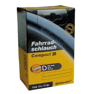 Produktbild von Continental Compact Dunlop 40 Mm Fahrradschlauch Schwarz 20´´ / 1.25-1.75 Schwarz 20´´
