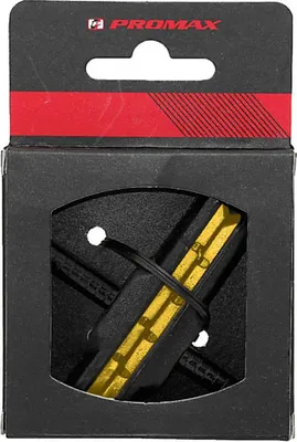 Produktbild von Promax Bremsbeläge V-Brake Gelb Schwarz Bremsschuhe V Bremse Bremsgummis