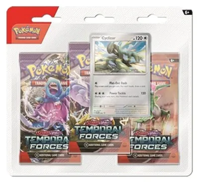 Zdjęcie produktu dla Pokemon Temporal Forces: Cyclizar 3-Pack Blister