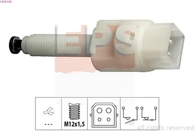 Produktbild von EPS Bremslichtschalter 1.810.126 für VW PASSAT Variant (3B6) mechanisch