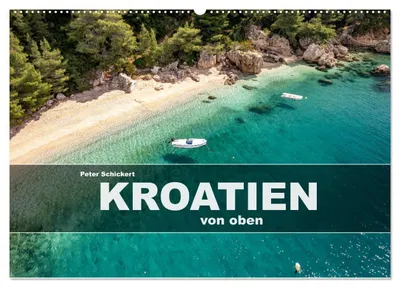 Produktbild von Kroatien von oben (Wandkalender 2027 DIN A2 quer), CALVENDO Monatskalender
