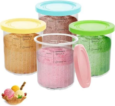 Produktbild von Eisbecher-Set - für Eismaschine - 4 Stück
