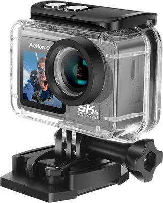 Image de Avizar, Actioncam GoPro 5K 24MP wasserdicht 30m Dual Display, Schwarz