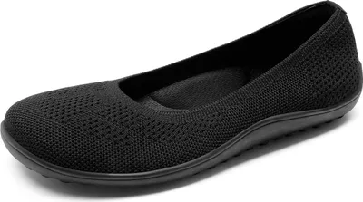 Produktbild von DREAM PAIRS Damen Ballerinas, Strick-Ballerinas mit weiter Zehenpartie und Fußgewölbeunterstützung Farbe: SCHWARZ Größe:38.5