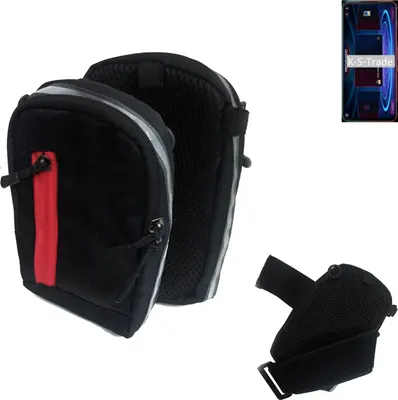 Produktbild von K-S-Trade Outdoor Gürteltasche Holster Umhängetasche kompatibel mit Nubia RedMagic 5G schwarz Handy Tasche Case travelbag Schutz Hülle Handy Hülle