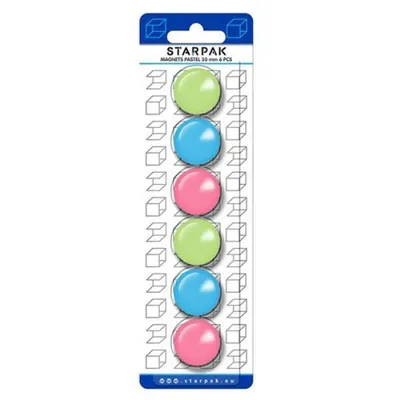 Produktbild von Magnet 30mm kol.pastel op6szt starpak