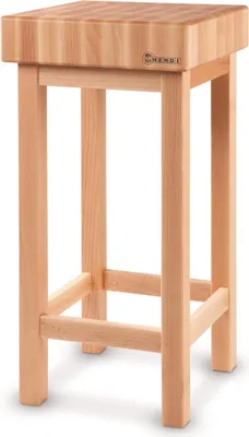 Produktbild von Holz-Metzgerblock aus Buchenholz 50x40x85 mm - Hendi 505694