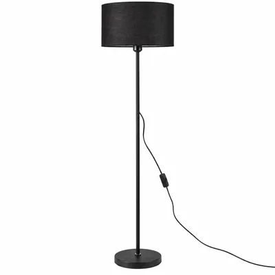 Produktbild von MasterLED Stehlampe Sola, Schwarz, 1 x E27 für LED, 145 cm, mit Stoffschirm