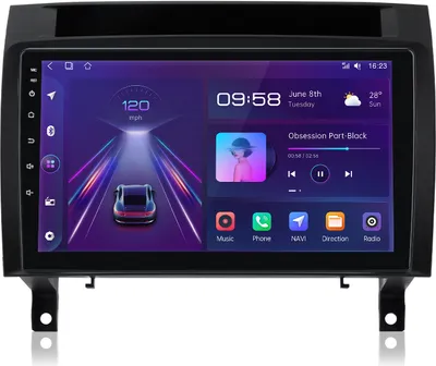 Obrázok produktu pre 6+128G 9" autorádio Android12 pre Mercedes-Benz SLK Class R171 2004-2011 RDS GPS 4GSIM WIFI Carplay RDS