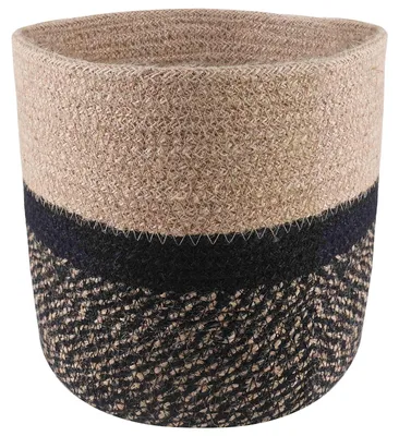 Produktbild von Pflanztopfsatz 2 pcs Natürlich und Schwarz Ø 21 x 21 cm