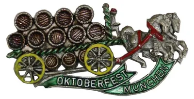 Hutanstecker Bierwagen Oktoberfest von Hut-Breiter in bunt