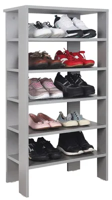 Zdjęcie produktu dla Półka na buty RICOO, model WM041-PL, oszczędzająca miejsce, szafka na buty z 5 półkami, wysoka