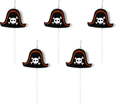 Produktbild von 5 Geburtstagskerzen Piraten Party