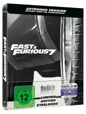Produktbild von Fast & Furious 7 - Extended Version (Steelbook)