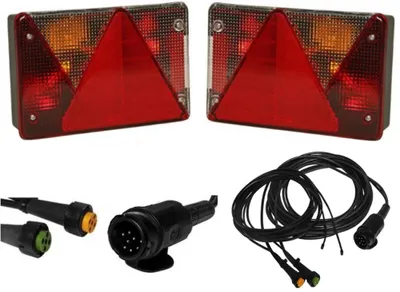 Produktbild von 1 Set - Aspöck Multipoint 4 - Lampenset - 13polig - Hauptkabel 8 Meter mit Abgang