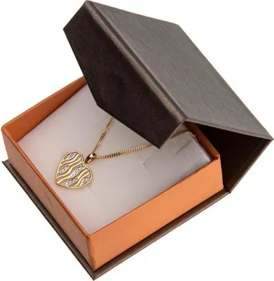 Produktbild von SILBERKETTEN STORE Panzerkette 1,2mm mit Anhänger Herz groß Zirk. - 333 Gold und 375 Gold - 45cm