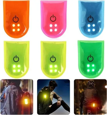 Image de Kit de 6 lampes clignotantes pour enfants avec 2 modes et réflecteurs