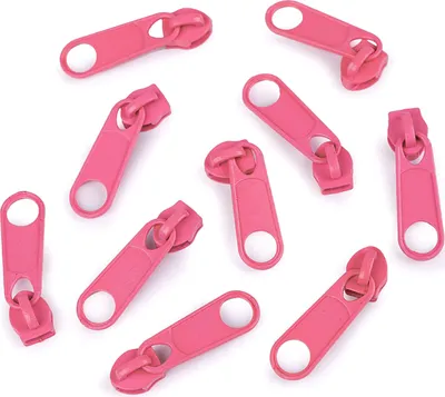 10 Reißverschluss Zipper für Endlosreißverschluss, 3mm, bubblegum