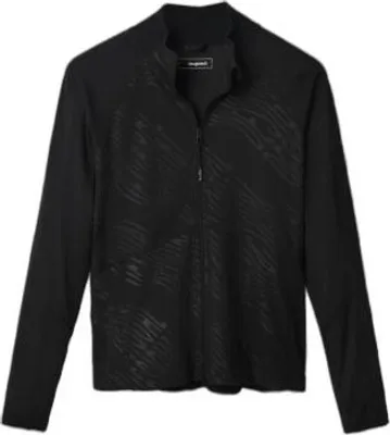 Produktbild von Desigual Rock Sports schwarzes Stretch-Sweatshirt für Frauen XS