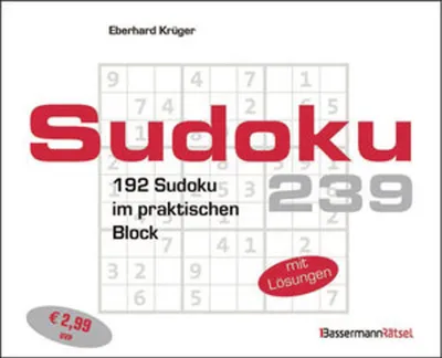 Obrázok produktu pre Sudokublock 239 (5 Exemplare à 2,99 EUR)