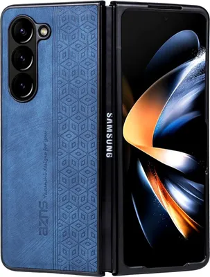 Produktbild von König Design Hülle kompatibel mit Kunstleder Handyhülle - Handy Case Blau