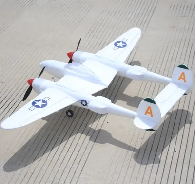 Produktbild von Topacc MD P38 RC Flugzeug, EPO Lockheed P-38 Beleuchtung Zoom Flugzeug Starrflügel, KIT Version