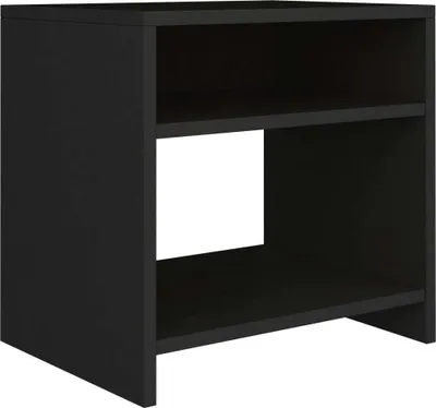 Image de vidaXL Table de nuit noire 40x30x40 cm bois composite