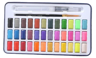 Immagine prodotto di Set di acquerelli con 36 colori – Include pennello e tavolozza