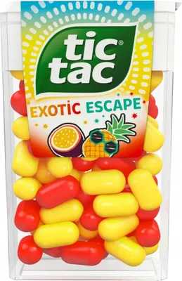 Zdjęcie produktu dla Tic Tac drażetki o smaku ananasa i marakui 18 g