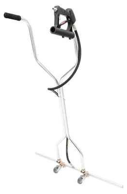 Produktbild von Wasserbesen für Hochdruckreiniger - Unterboden- & Flächenreiniger - 100 cm - 7 Düsen - 1500–5000 psi - 40 L/min - 0,95 cm Anschluss - 2 Rollen - Silber