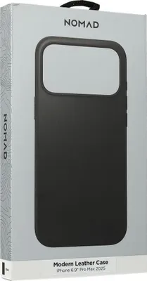 Obrázek produktu pro Nomad Modern Leather Case, black - iPhone 17 Pro Max