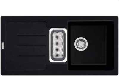 Produktbild von Franke Smart Strata Einbauspüle Fragranitspüle STG 651-86 Onyx Handbedienung  ab 60 cm 114.0338.205 - inkl.