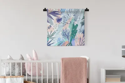 Produktbild von MuchoWow® Wandteppich Wandbehang Sommer - Tropisch - Farbe 60x60 cm Tapisserie Dekoration Wandtuch - Dekorationen - Wand Decke