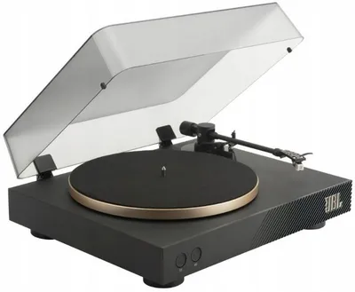 Produktbild von JBL Spinner BT, Audio-Plattenspieler mit Riemenantrieb, Schwarz, Gold, Aluminium, 33 1/3,45 RPM, DC-Motor, 65 dB