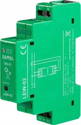 Productafbeelding van Wi-Fi stroommeter, 1-fase, LEW-02, 1F/100A, SUPLA
