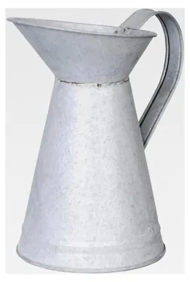 Produktbild von Schnabelkanne, Wasserkanne in Grau aus verzinktem Metall, ca. 19 cm x 12 cm x 20 cm