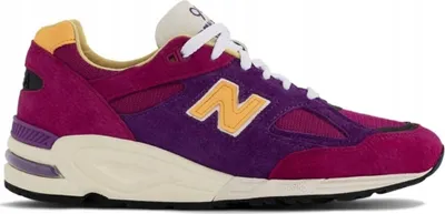 Produktbild von New Balance M990PY2 Sneaker aus Wildleder, Teddy Santis Kollektion, Violett Gelb Creme