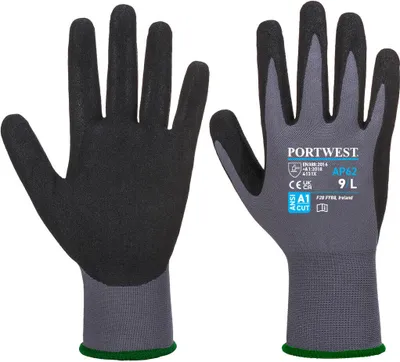 Produktbild von Portwest AP62 Dermiflex Aqua Handschuh Grey/Black Gr. XL