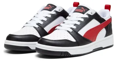Produktbild von Puma Rebound V6 Lo Jr White-For All Time Red-Black Größe EU 37