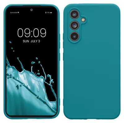 Produktbild von kwmobile Handyhülle für Samsung Galaxy A54 5G Hülle - weiches Handy Silikon Case - Schutzhülle Cover - Petrol matt