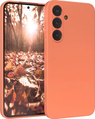 Produktbild von EAZY CASE - TPU Hülle für Samsung Galaxy S25 FE, TPU Case stoßfeste Handyhülle, weiches Cover mit Kameraschutz, Silikonhülle in Orange