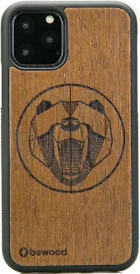 Image de Étui en bois pour iPhone 11 PRO OURS MERBAU