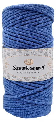 Produktbild von Sznurkomania Baumwollschnur 3mm 100m für Makramee Blau